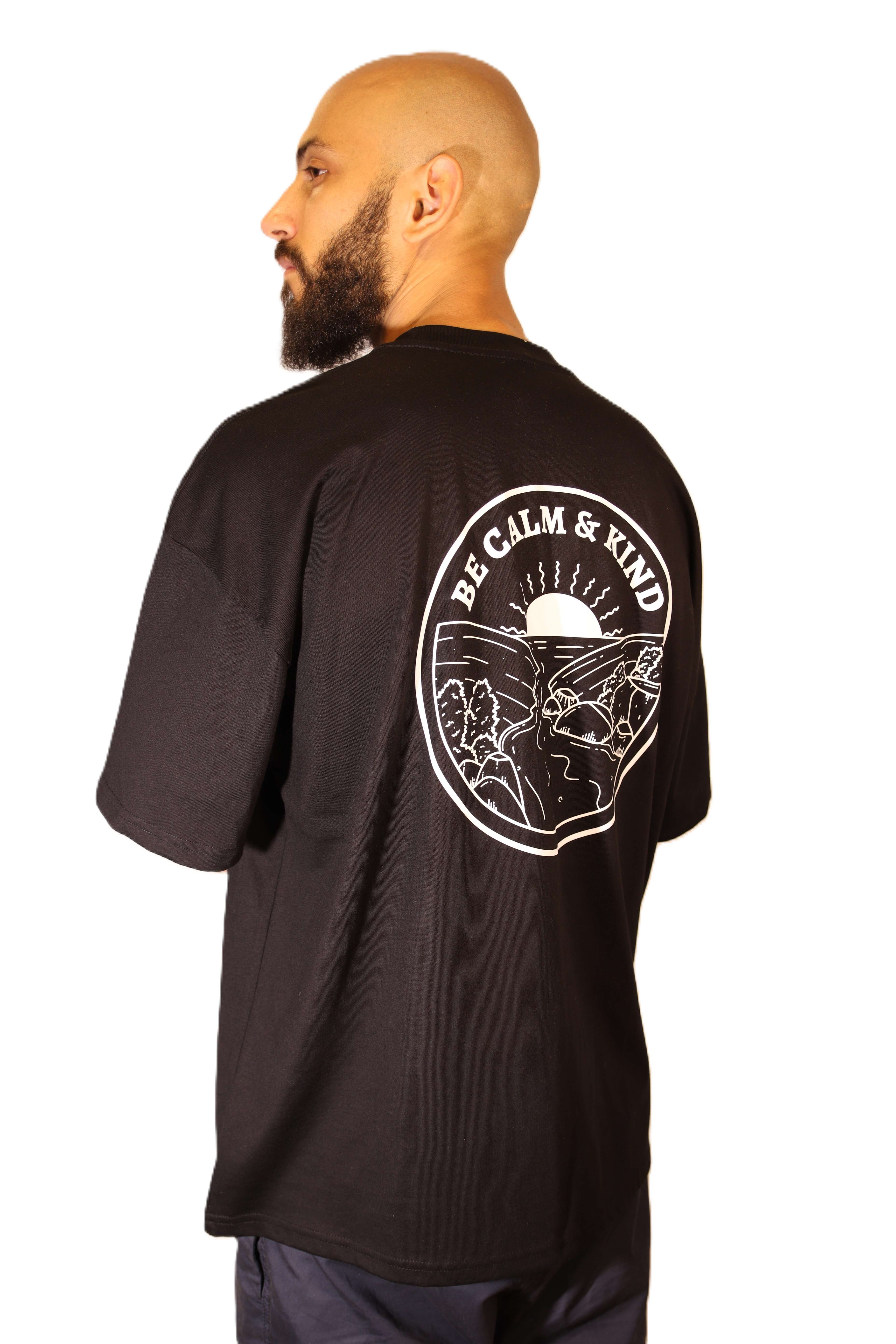 Oversized Tee – Black / White