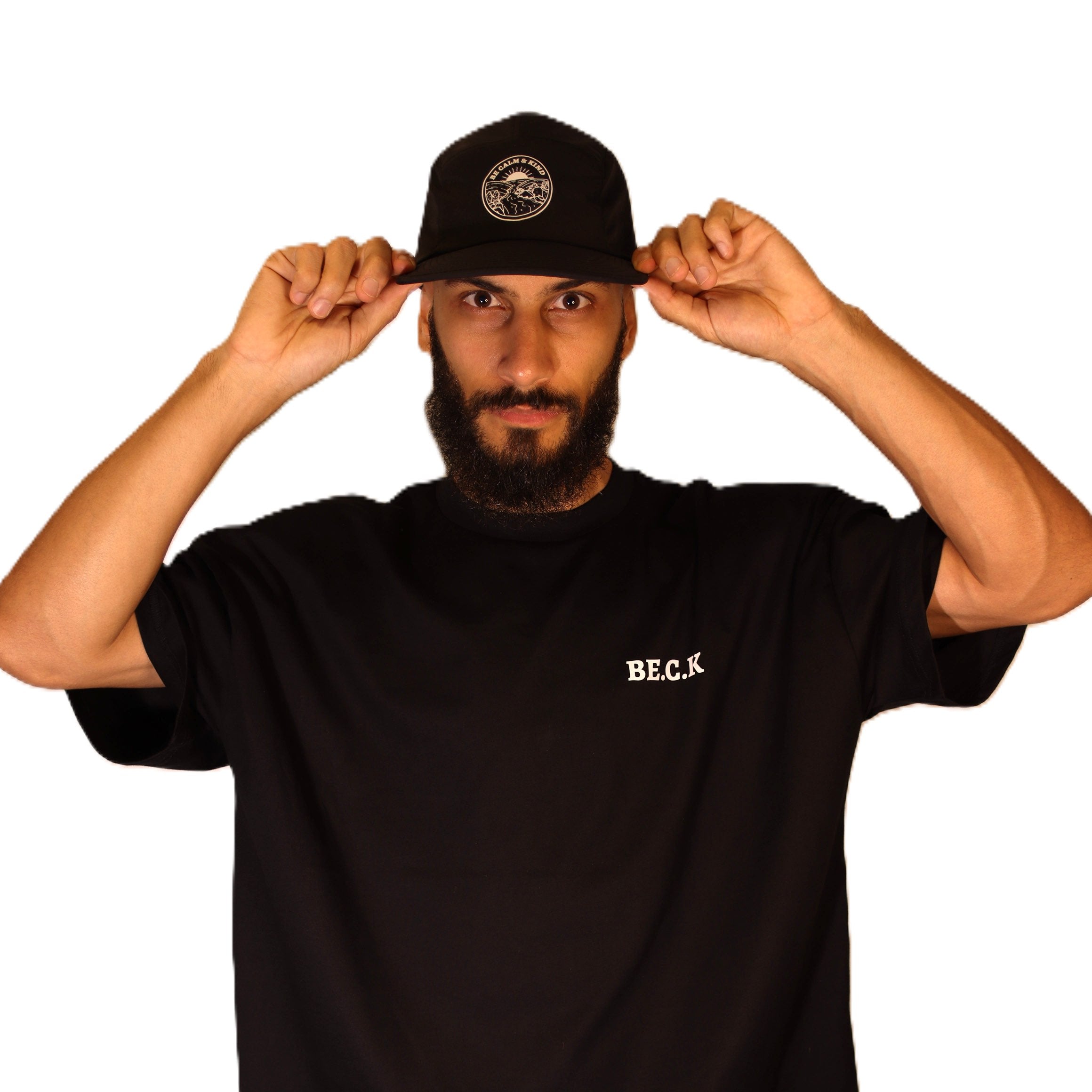 Cap BE CALM AND KIND – Black