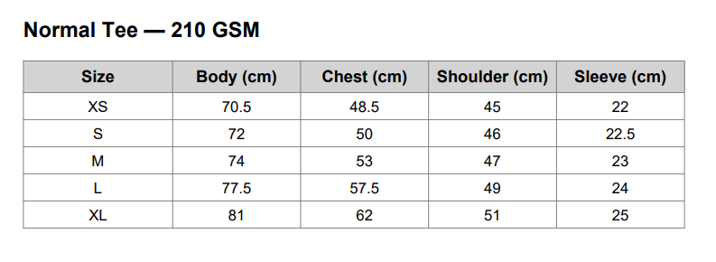 Classic Tee – Black / White